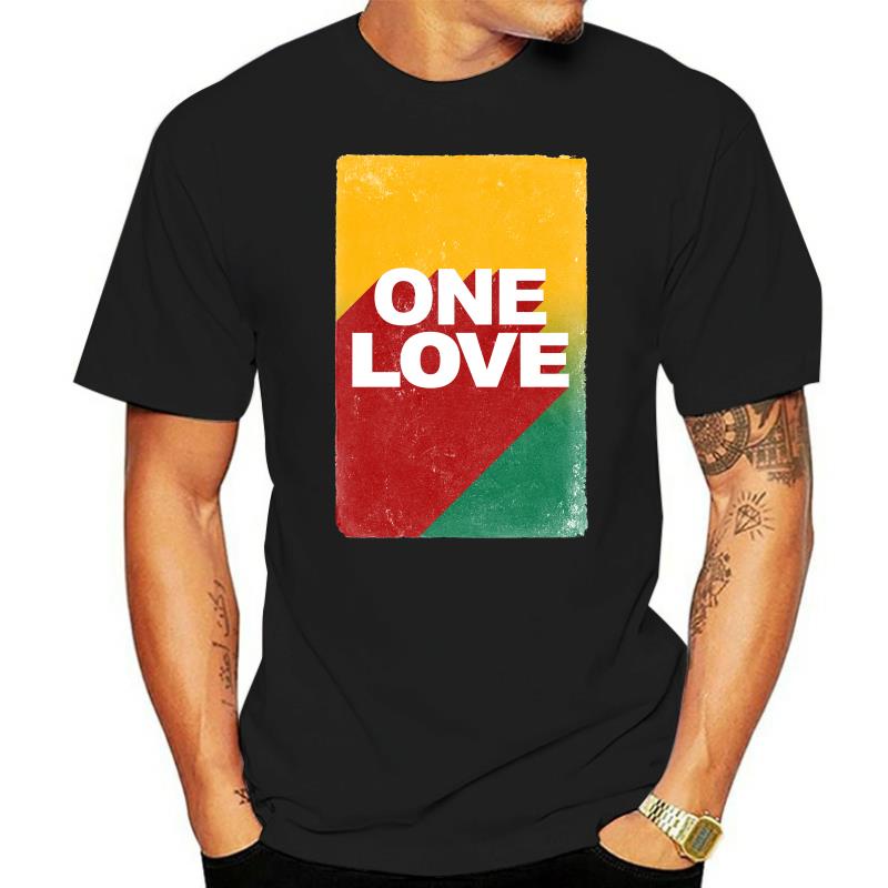 Jamaica One Love Reggae Rasta Jamaica Dub Music Áo thun nam 100% Cotton