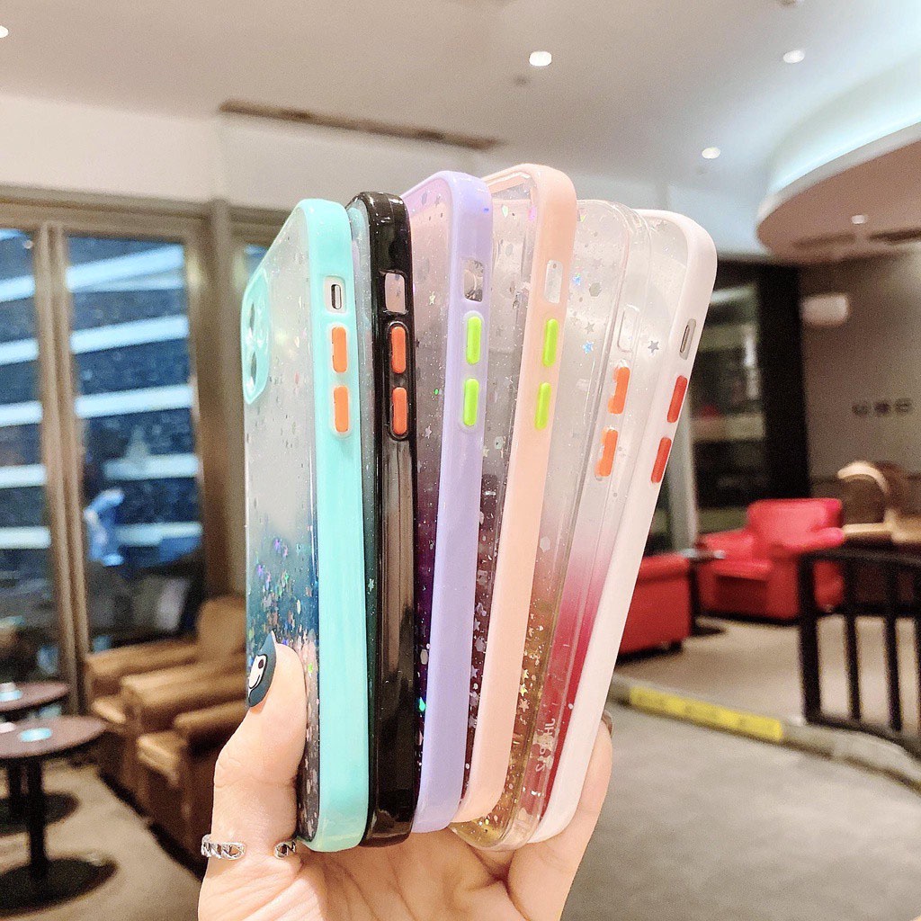 Ốp Điện Thoại TPU Dẻo Kim Tuyến Lấp Lánh Sang Trọng Cho Samsung Galaxy A01 A02S A03S A10S A11 A12 M02 M11 M12
