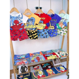 Combo 5 Bộ cotton bé trai, bé gái 8-25kg
