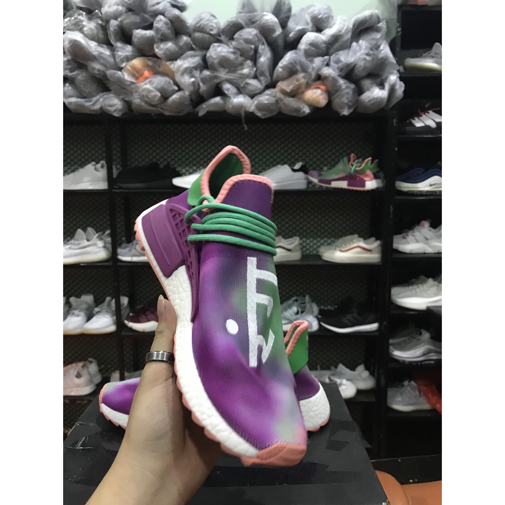 Giày sneaker Hu Tím dây xanh nam nữ | BigBuy360 - bigbuy360.vn