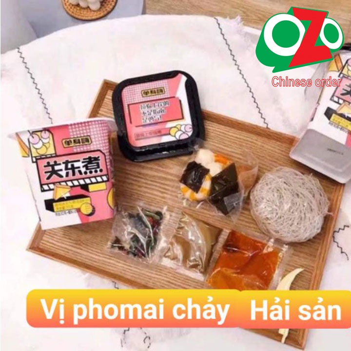 Thùng 12 hộp Miến hải sản siêu ngon 154g - Lẩu cốc viên Phomai chảy