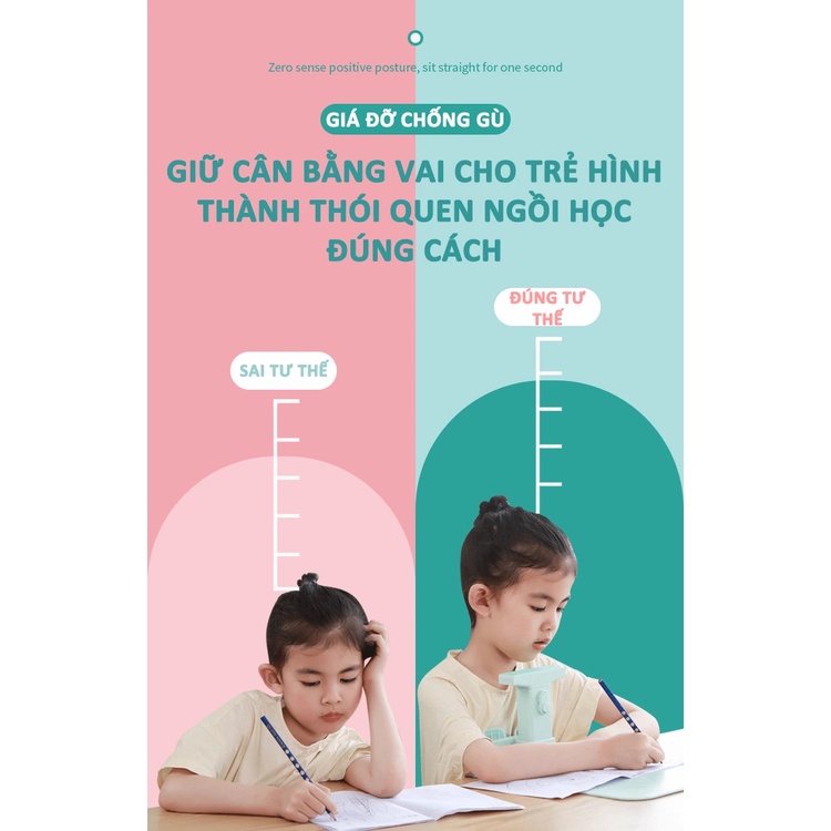 Giá đỡ hỗ trợ học tập cho bé chống gù lưng chống cận thị điều chỉnh tư thế ngồi giúp bảo vệ cột sống cho bé CG00004