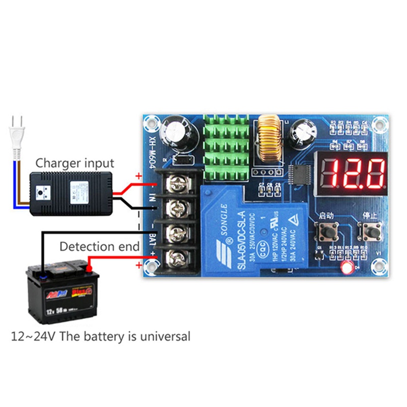 Mô Đun Điều Khiển Sạc Pin XH-M604 Cho DC 6-60V
