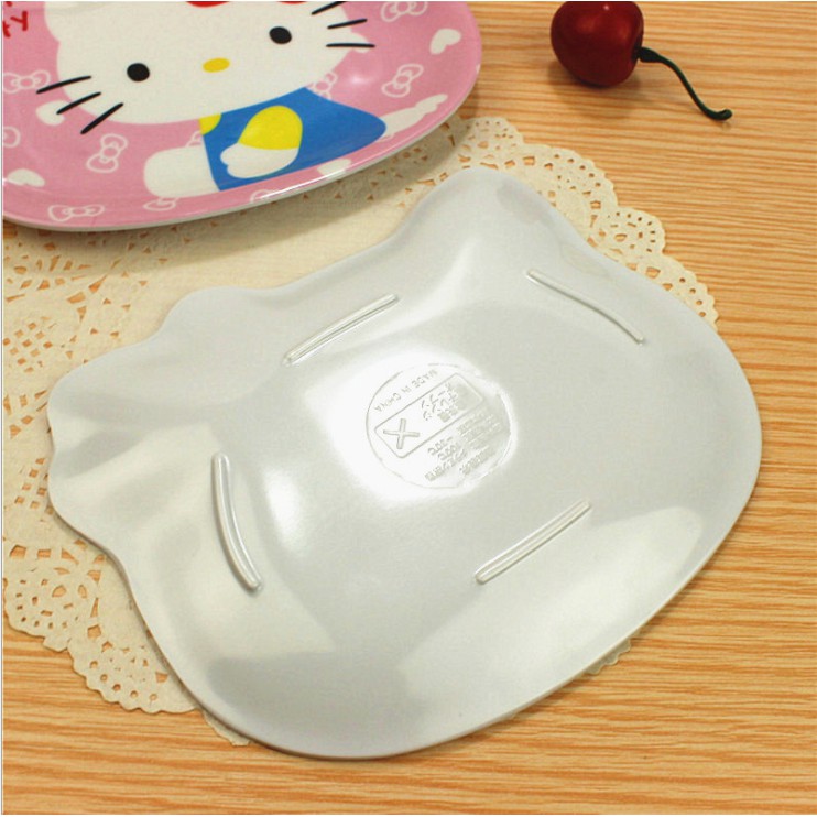 Dĩa họa tiết hoạt hình Hello Kitty dễ thương cho bé