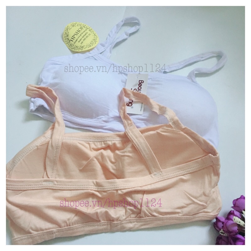 Áo bra học sinh cotton- áo lá học sinh 2 dây bản nhỏ sping | BigBuy360 - bigbuy360.vn