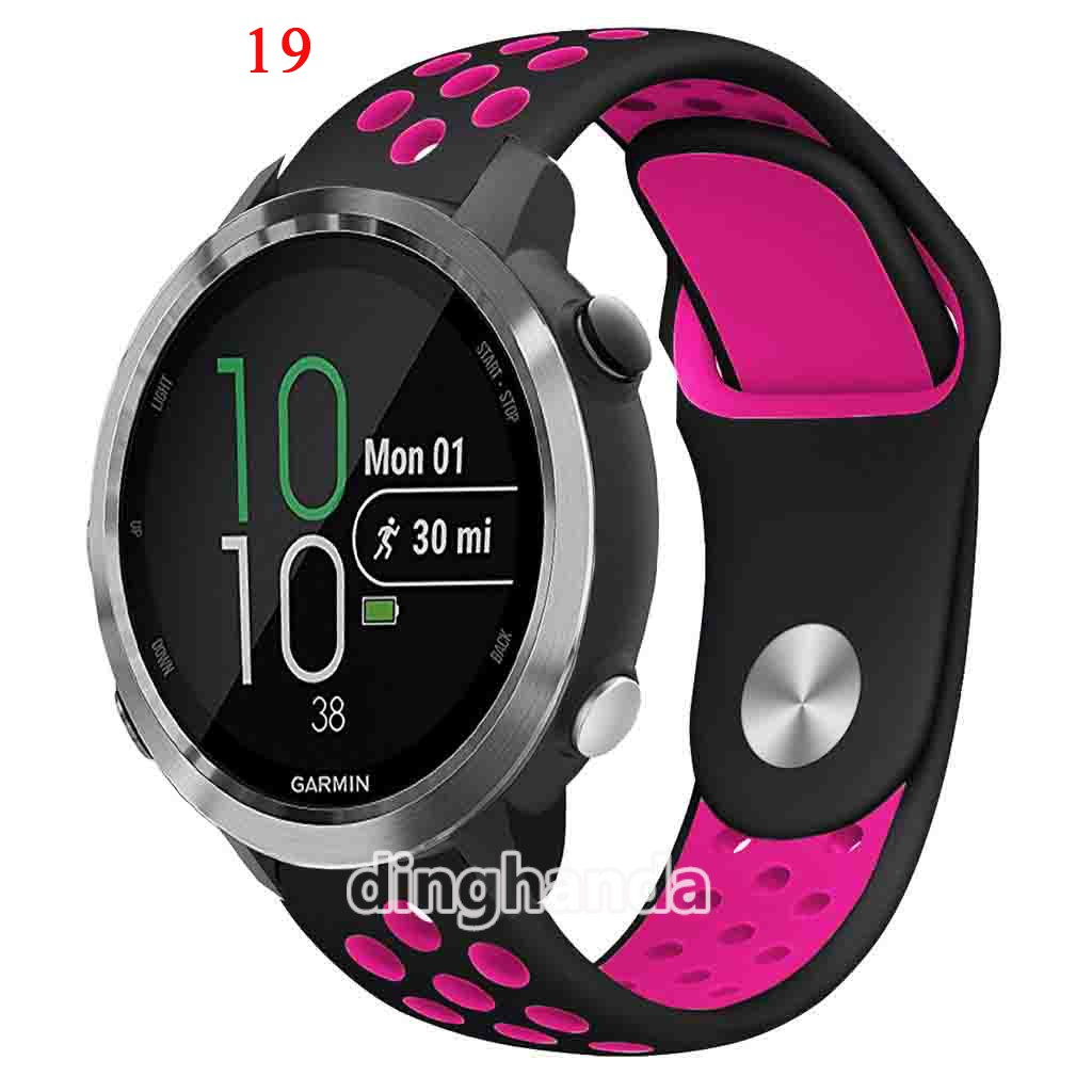 Dây đeo silicon mềm dành cho đồng hồ thông minh Garmin Forerunner 645 245 245M