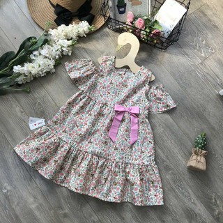 combo 4ri váy hoa trẻ em