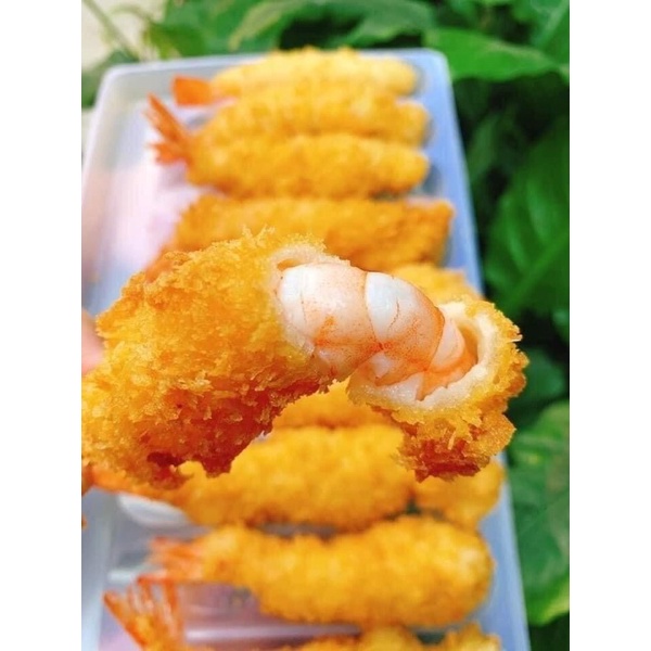 [HỎA TỐC SG] Tôm tẩm bột chiên xù rau củ thơm ngon 10 con