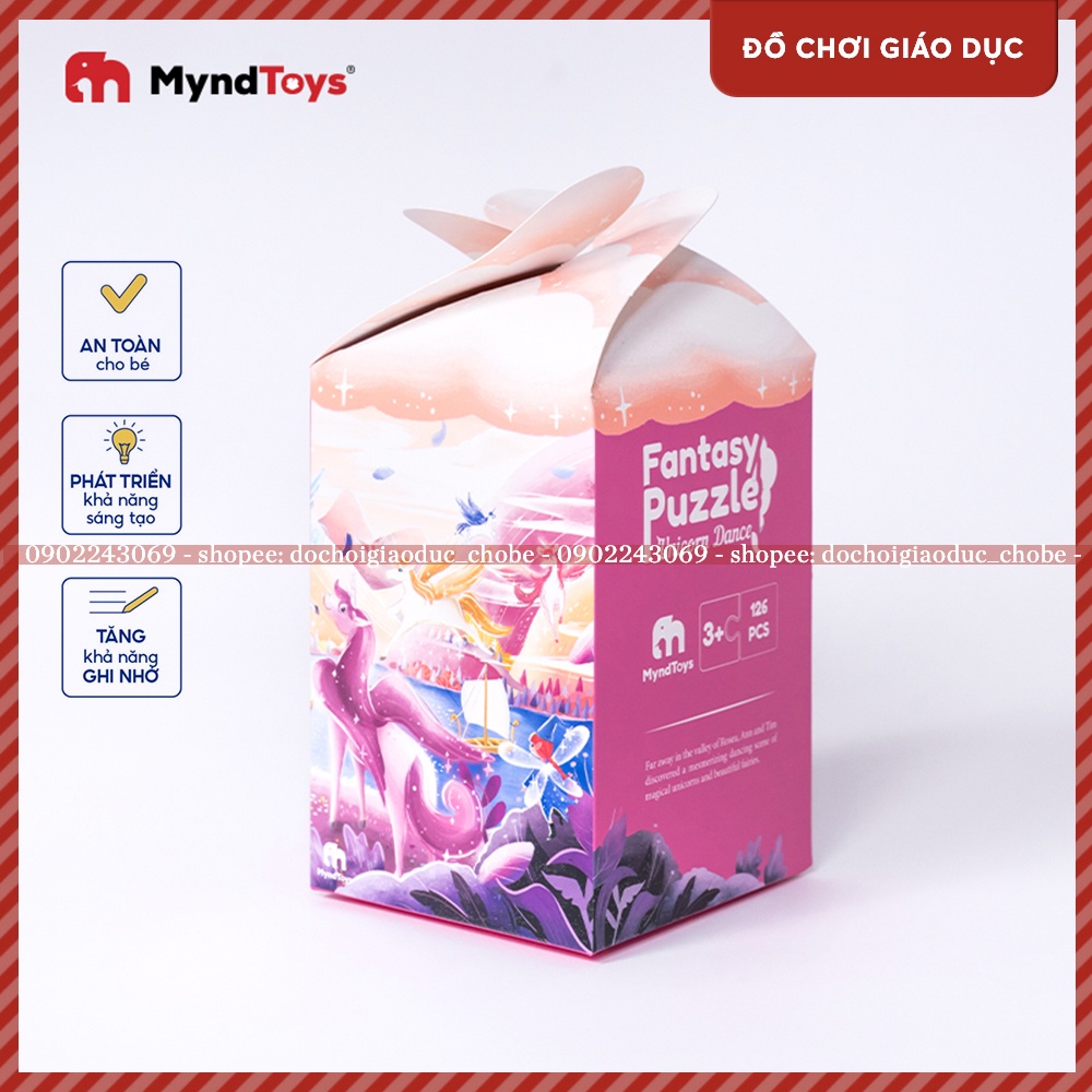 Đồ Chơi Giáo Dục Myndtoys Fantasy Puzzle - Unicorn Dance Dành Cho Bé Gái Trên 4 Tuổi