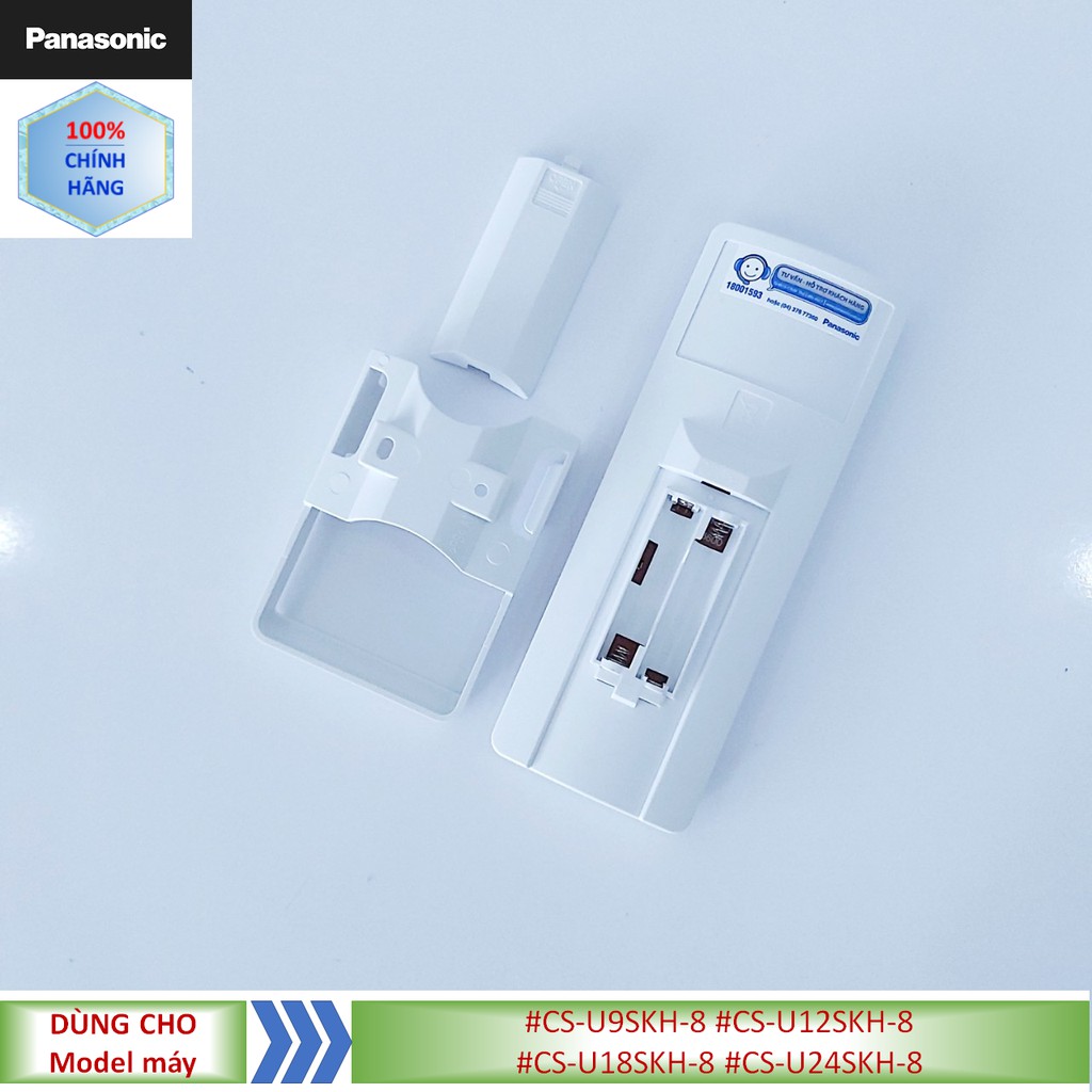 Phụ kiện [Remote chính hãng] Điều khiển điều hòa Panasonic model #CS-U9SKH-8 #CS-U12SKH-8 #CS-U18SKH-8 #CS-U24SKH-8