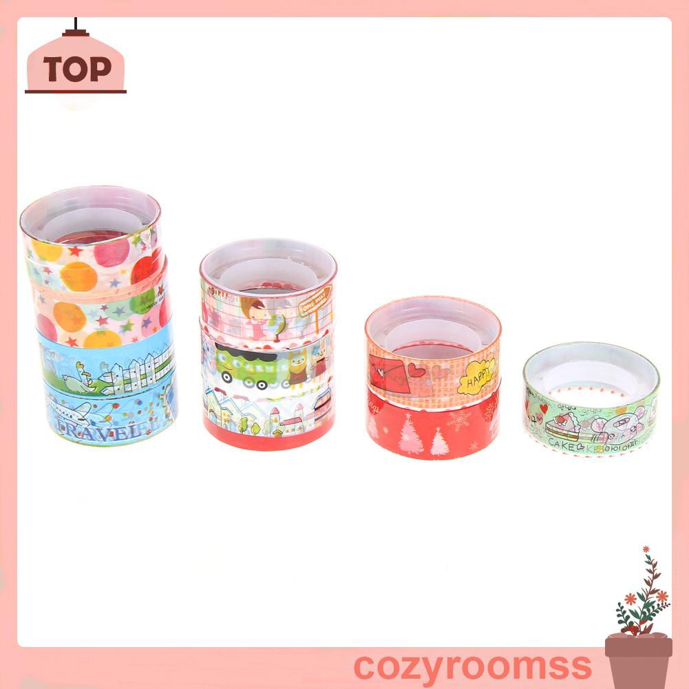 Cozyroomss 10pcs 1.5cmx2.5m Paper Tape
