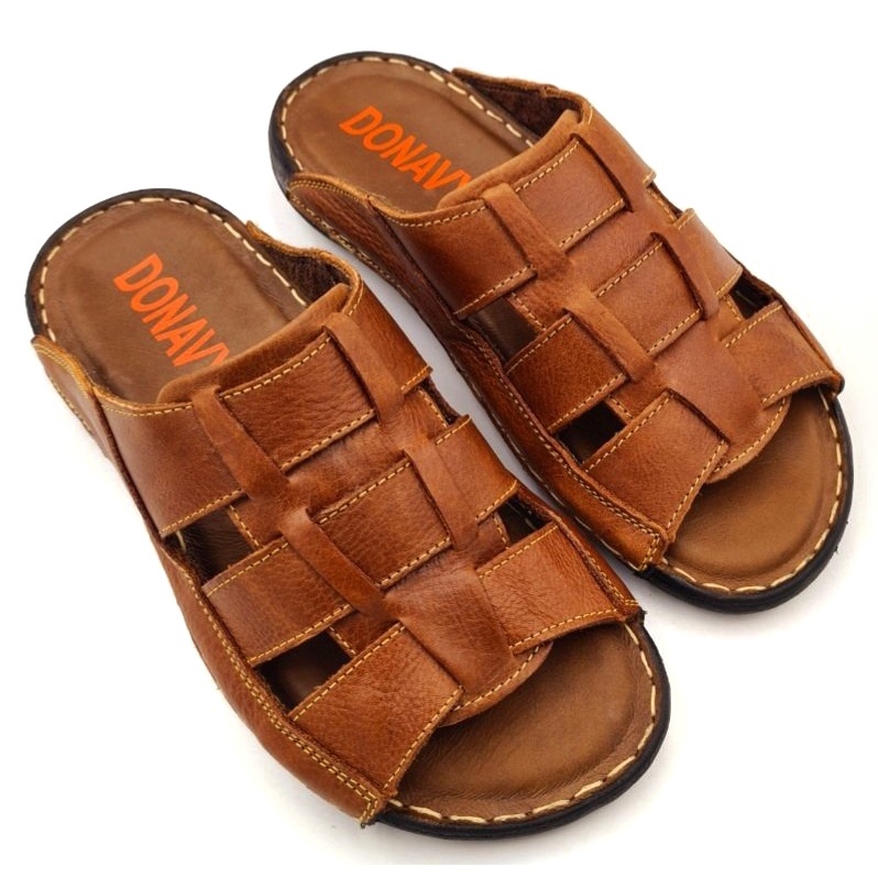 Dép nam thời trang cao cấp da bò - Kinson Shop