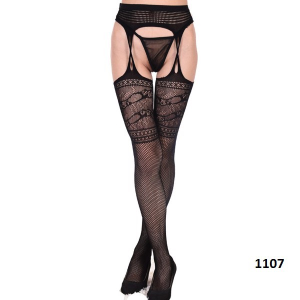 QUẦN TẤT LƯỚI NỮ CHỐNG TỤT HỌA TIẾT NGHỆ THUẬT SEXY QT 4151