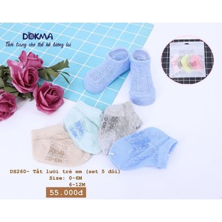 5 đôi tất lưới Dokma cho bé sơ sinh