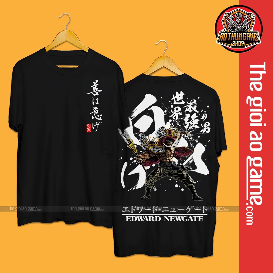 Áo one piece râu trắng nam nữ Áo thun one piece râu trắng trắng đen form rộng unisex cotton co giãn thoáng mát TGAG