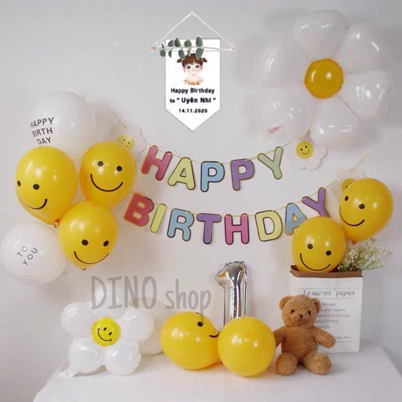 Set trang trí sinh nhật mẫu mới năm 2022 cho bé