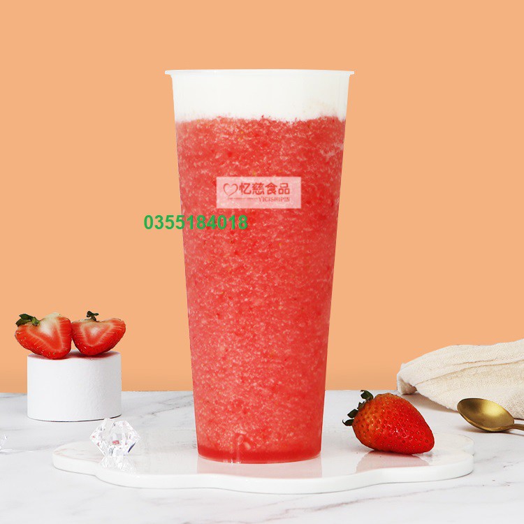 Mứt dâu sensini pha chế trà sữa - trà hoa quả hộp 1.36kG