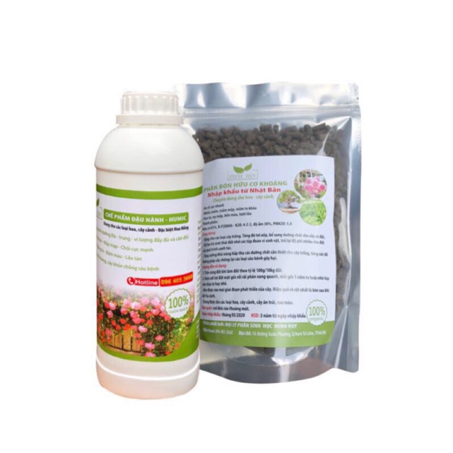 Combo 1chai đậu nành 1000 ml + 1 kg phân nhật