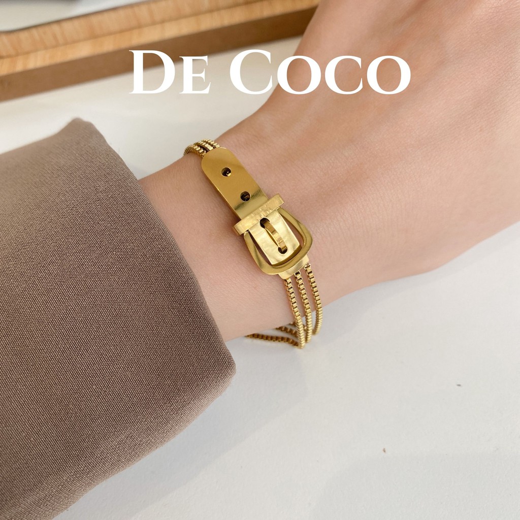 Vòng tay lắc tay Golden Belt De Coco decoco.accessories