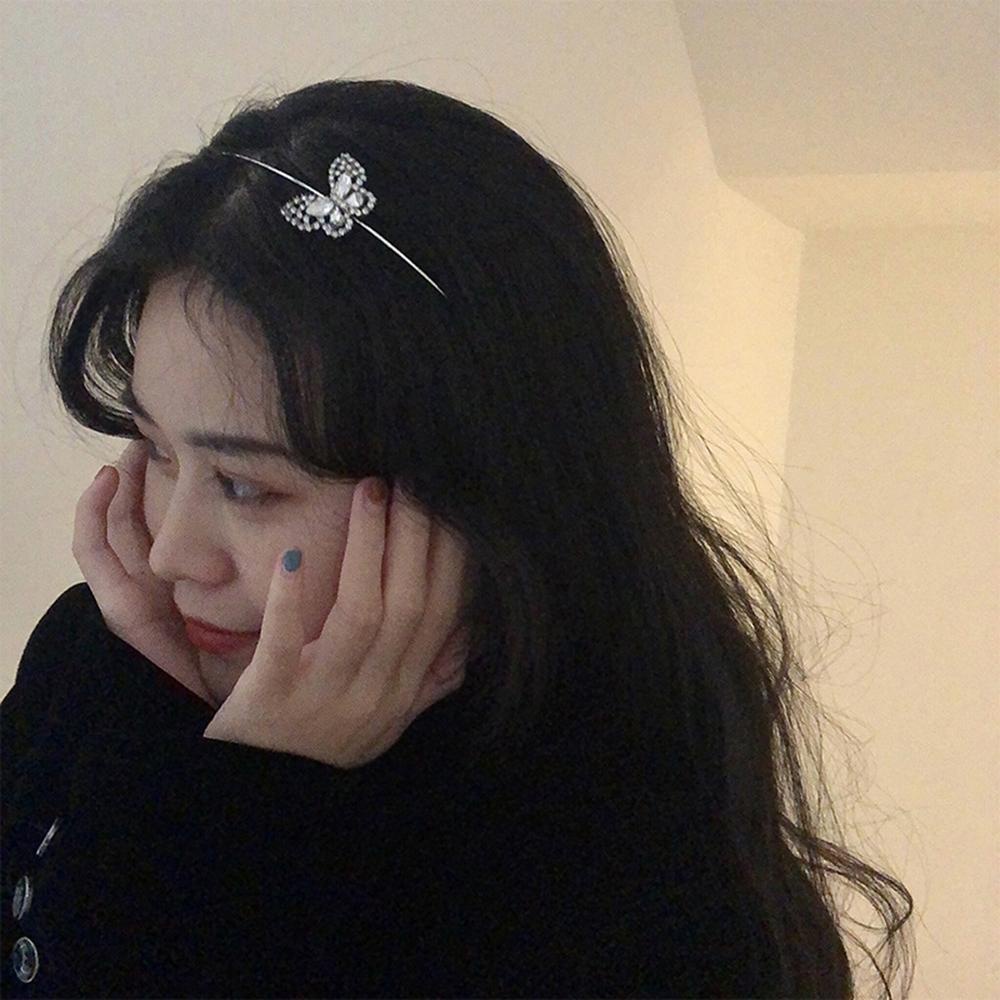Băng Đô Họa Tiết Bướm Rỗng Lấp Lánh Tinh Tế WMES15H Phong Cách Hàn Quốc|Băng Đô Cài Tóc Thời Trang Thanh Lịch Cho Nữ