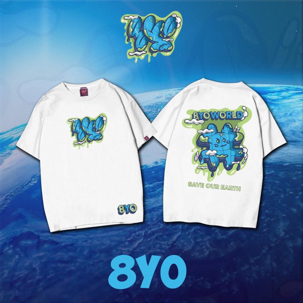 Áo thun 8YO MELTING EARTH - Trắng  ྇