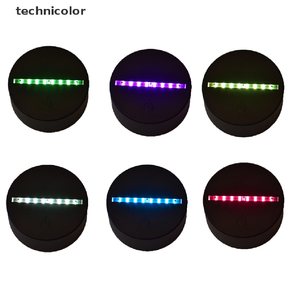 Đế Đèn LED 3D 7 Màu Kèm Dây Cáp USB Chuyên Dụng Giá Đỡ