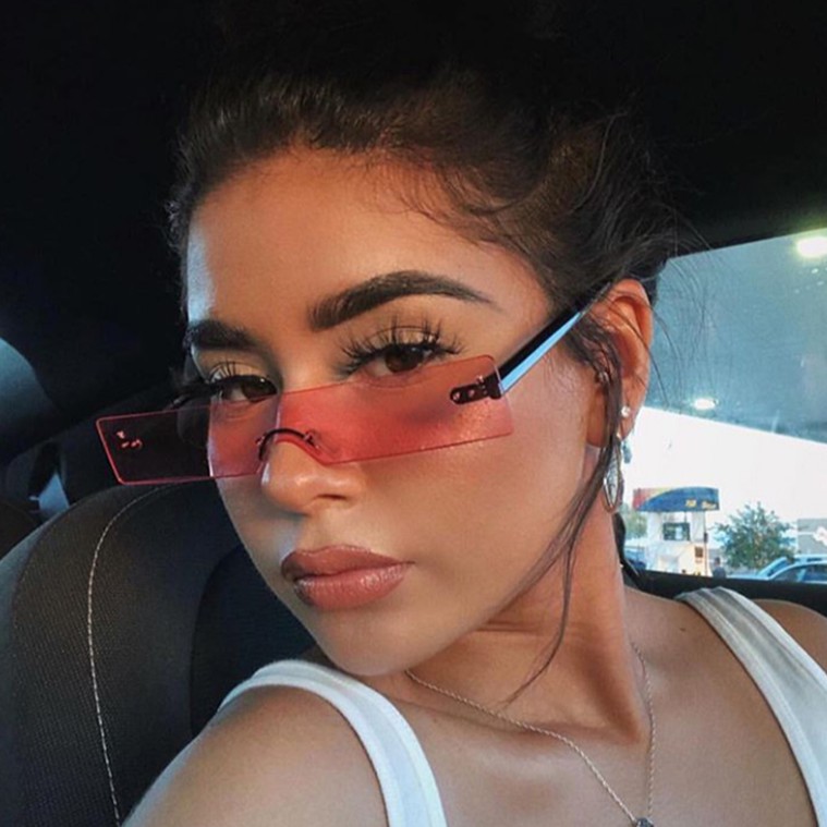 Kính mát gọng vuông chống tia UV400 thời trang mẫu 2020 cho nữ