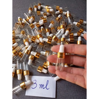 vỏ chai lọ chiết serum 3ml trắng, lọ serum chiết tinh dầu 3ml, chai chiết serum, chai đựng tinh dầu nắp bóp nhỏ giọt 3ml