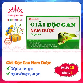 Giải Độc Gan Nam Dược Cà Gai Leo – 100% từ thảo dược - Giúp tăng cường chức năng gan, bảo vệ gan, giải rượu bia