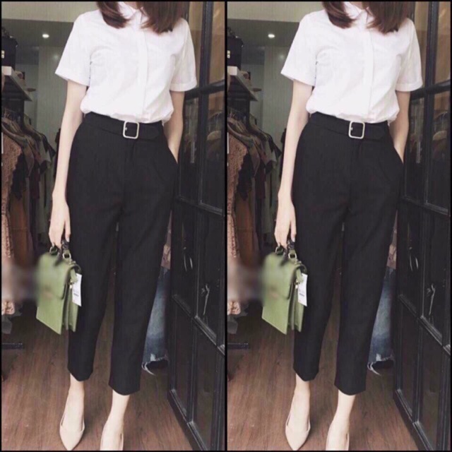 QUẦN BAGGY ĐAI VUÔNG CÔNG SỞ