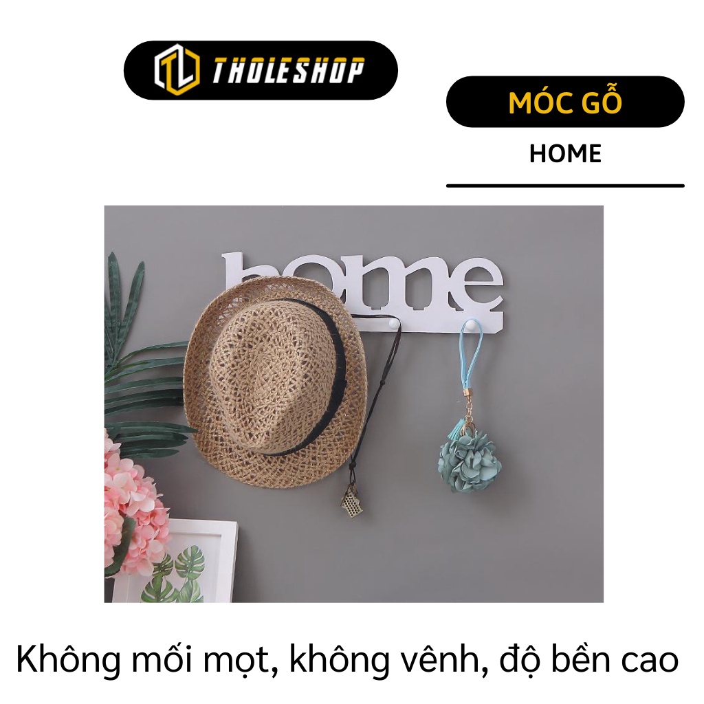 Móc Treo Tường - Móc Gỗ Treo Đồ, Quần Áo Gắn Tường Home, Trang Trí Nhà Cửa 8786