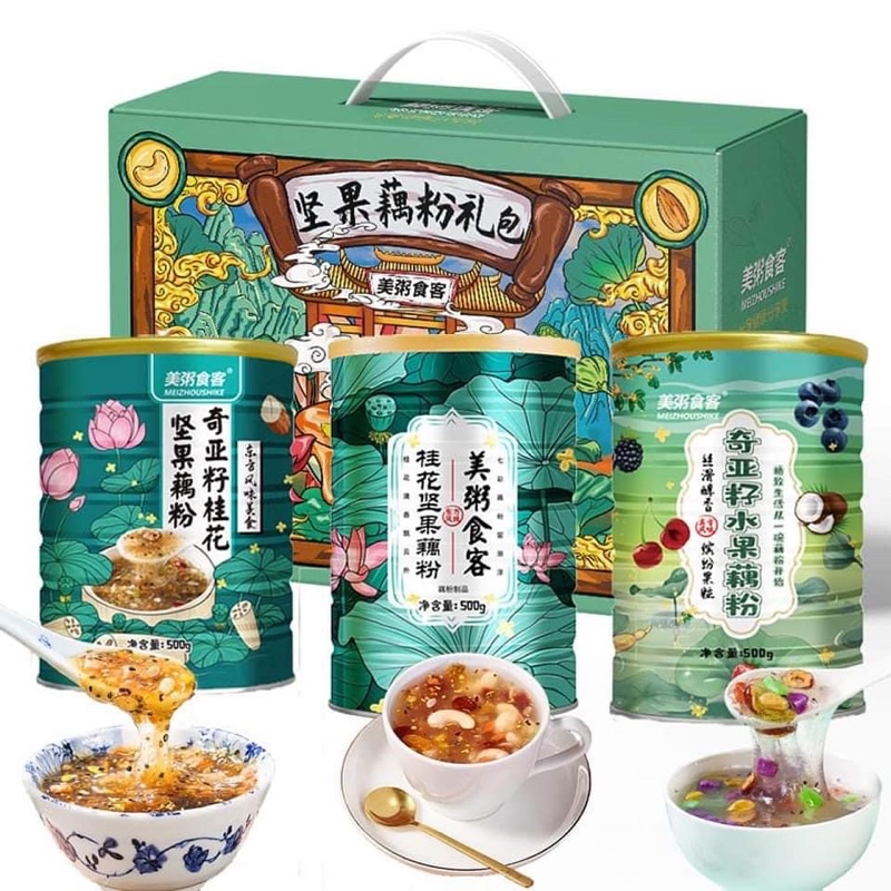Bột củ sen dinh dưỡng Meizhousike 500g