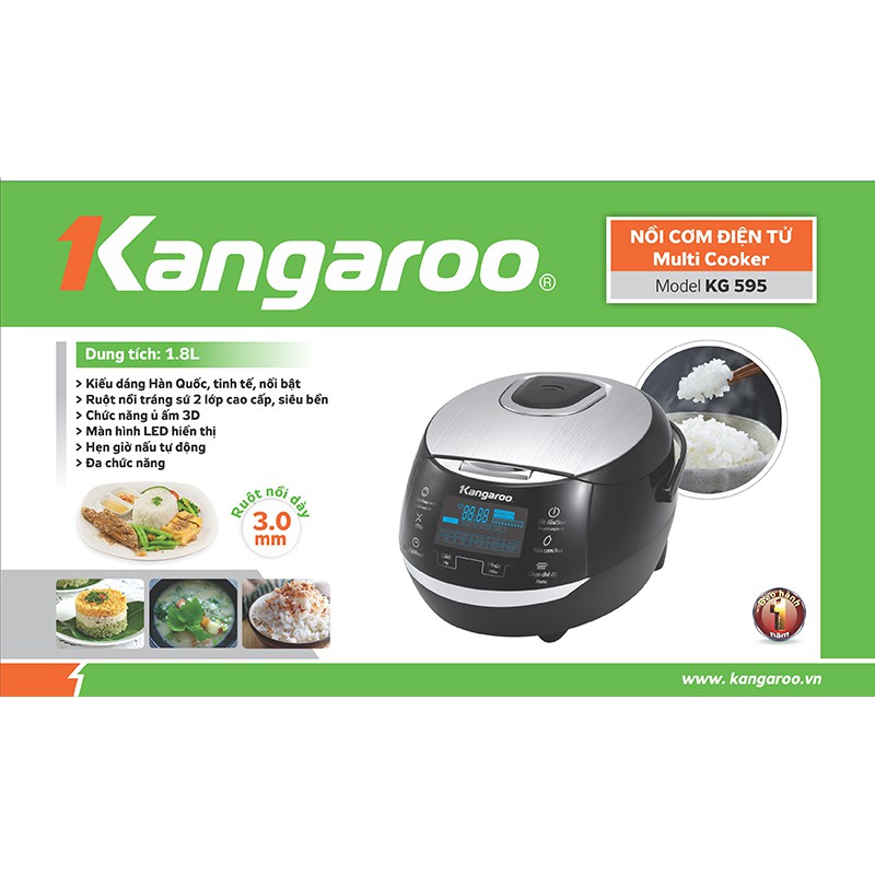 Nồi cơm điện tử 1.8 lít Kangaroo KG595