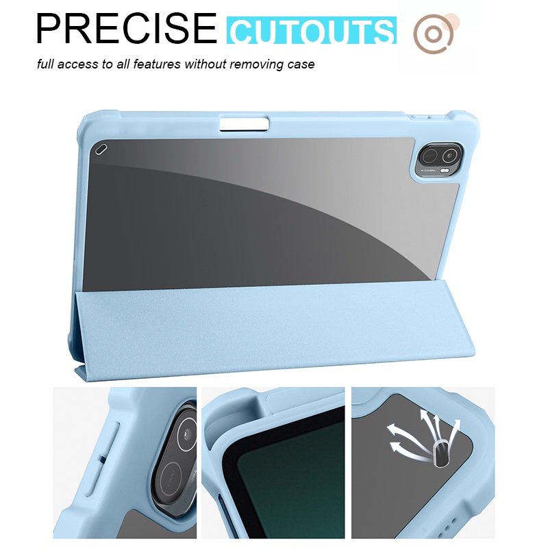 Bao Da Máy Tính Bảng Nắp Lật Chống Sốc Có Ngăn Đựng Bút Cho Xiaomi Mi Pad 5 / Xiaomi Mi Pad 5 Pro 11 "Giá Đỡ