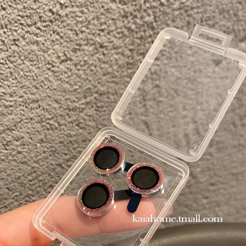 Samsung S23, s23 Plus, s23 Ultra, S22 Ultra_Bộ 3 dán mắt rời camera kim cương nhũ titan cực nổi bật, bảo vệ camera
