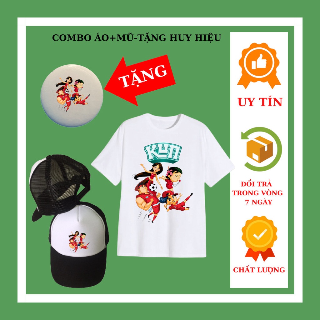 Set áo thần tượng kun, gia đình nông trại siêu phàm Kun, đủ size áo từ 10kg đến 90kg, huy hiệu sữa kun