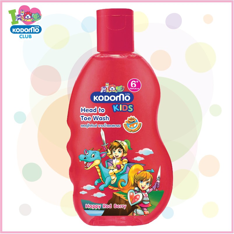 Dầu tắm gội Kodomo Happy Red Berry 200ml