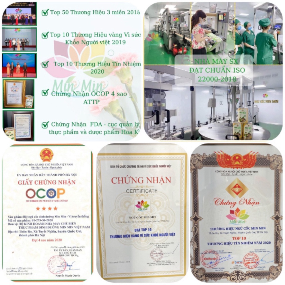 GRANOLA Min Min _ NGŨ CỐC NGUYÊN HẠT ĂN LIỀN CHUẨN ORGANIC