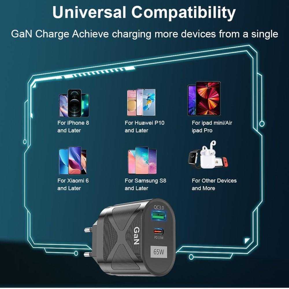 BTLIMER Bộ ĐiềU HợP SạC Nhanh Type C Cho Huawei Xiaomi Samsung