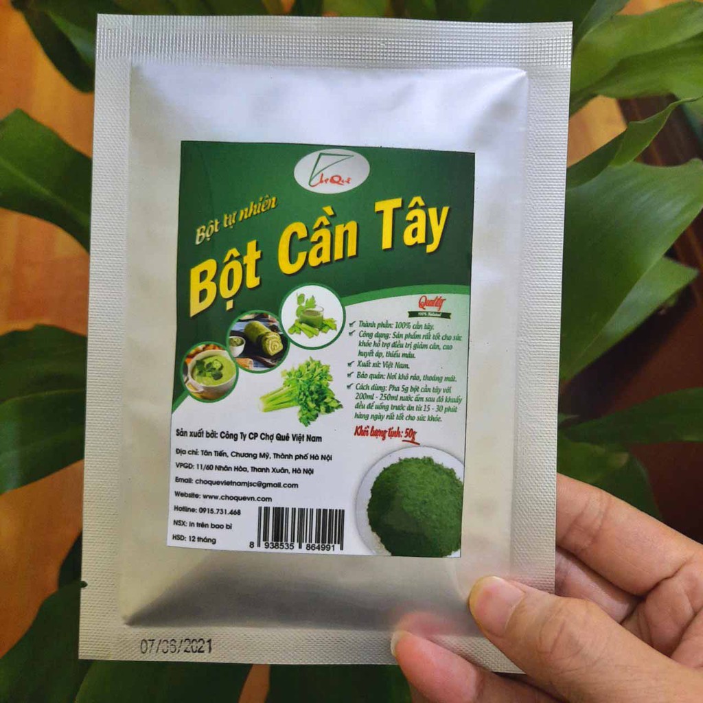 BỘT CẦN TÂY GIẢM CÂN 50G NGUYÊN CHẤT SẤY LẠNH