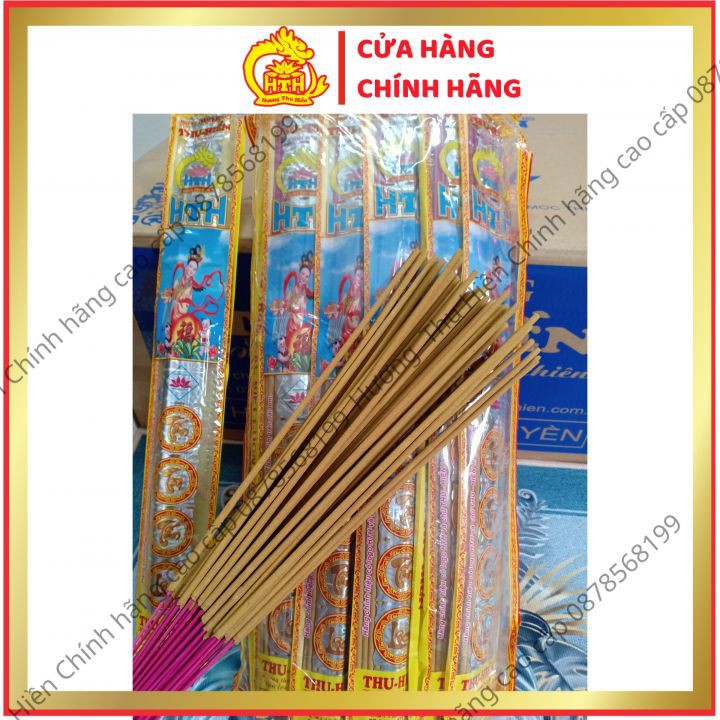 [Chính Hãng] Nhang Trầm Đặc Biệt Cao To 43Cm Thu Hiền, Hương Trầm Đặc Biệt Đậu Tàn Ít Khói Cao Cấp 10 Thẻ