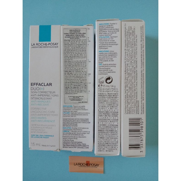 Kem dưỡng da thông thoáng lỗ chân lông ngăn ngừa thâm và mụn La Roche-Posay Effaclar Duo+ 15ml&40ml | BigBuy360 - bigbuy360.vn