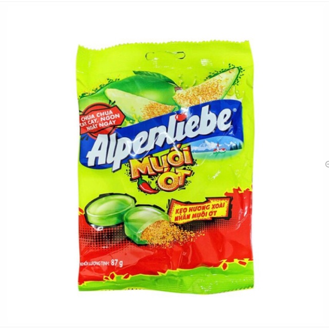Kẹo Alpenliebe Hương Xoài Nhân Muối Ớt 87G (30 Viên)