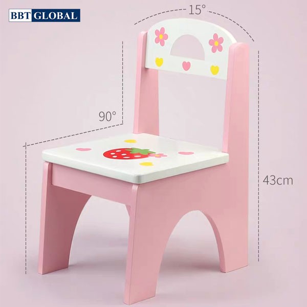 Ghế ngồi cho bé BBT Global bằng gỗ JYNC017