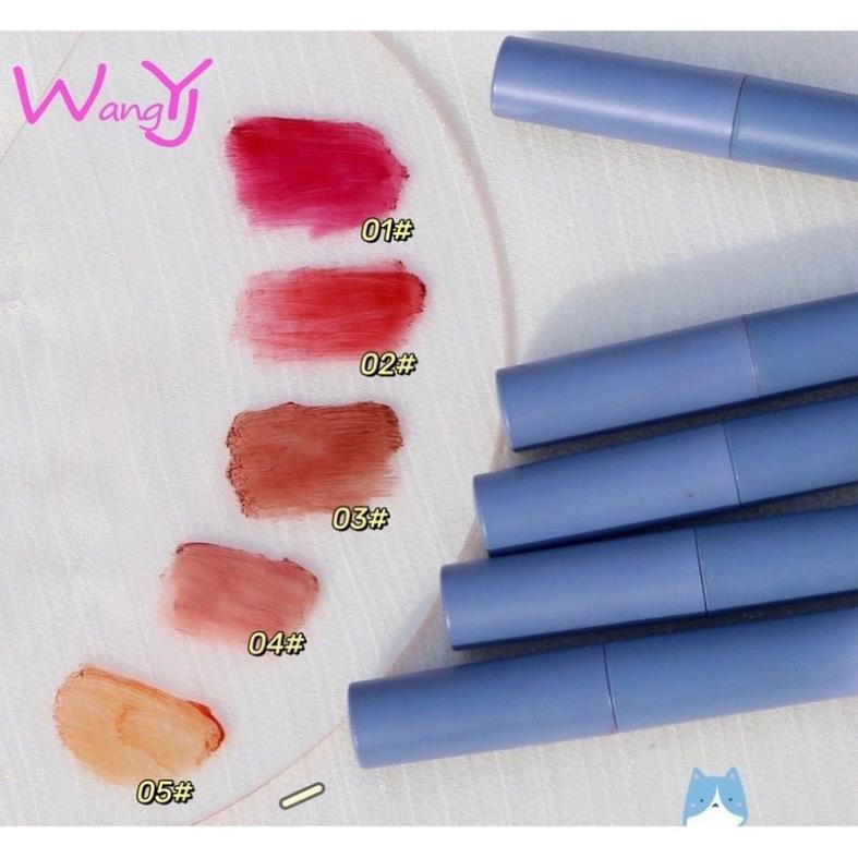 Set 5 thỏi son môi màu nhung lì phong cách dễ thương cho nữ
