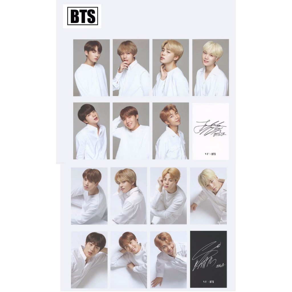 Set card unoff BTS Memories of 2017, You never walk alone, HYYH, Muster, Epilogue, Love yourself,O! Rul 8,2