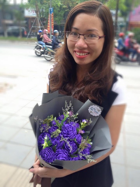 Bộ nguyên liệu làm hoa giấy