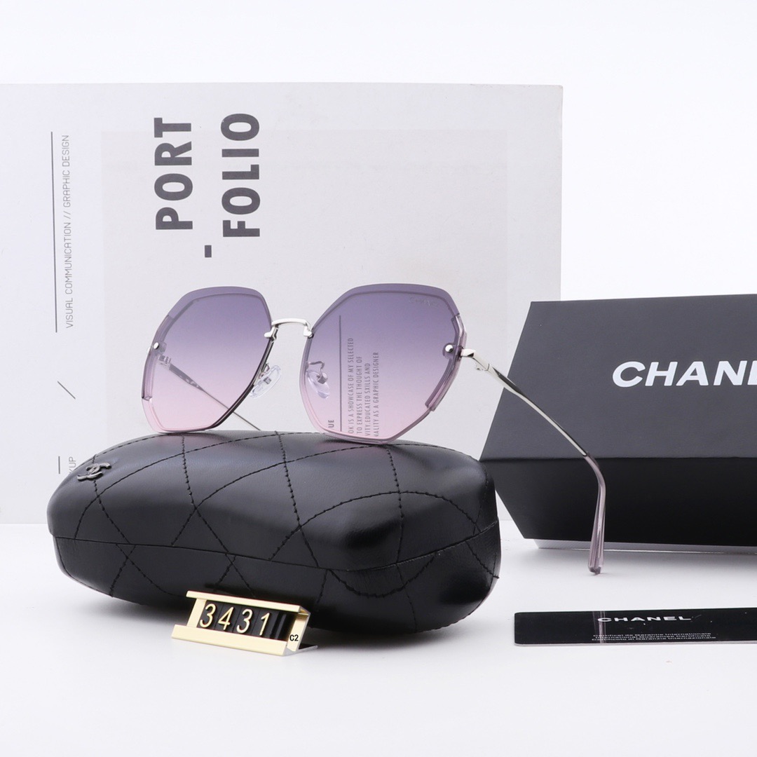 Chanel_ Kính râm 2021 Thời trang Hàn Quốc mới Kính râm phân cực nam và nữ Cặp đôi hợp thời trang Du lịch ngoài trời Kính râm lái xe thời trang Ngôi sao đường phố Chụp ảnh Wild Anti-UV Kính râm