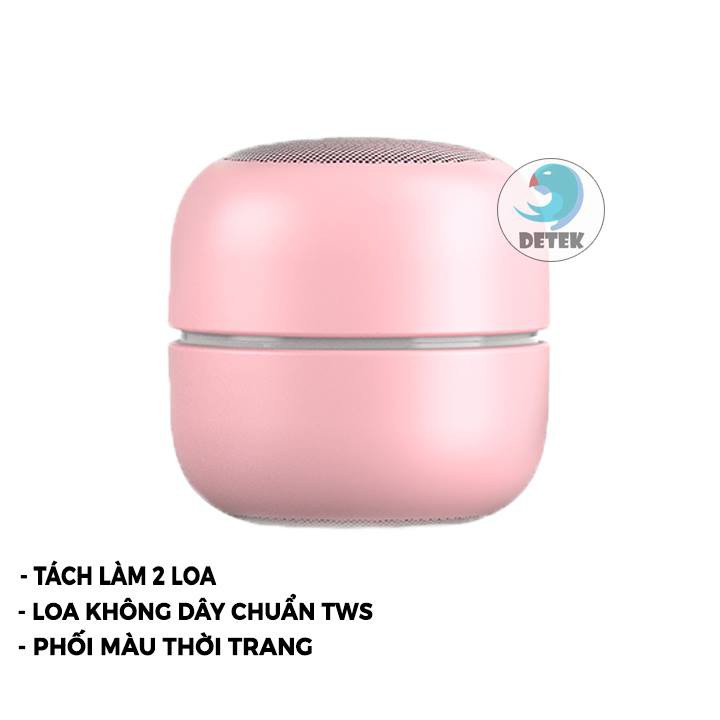 Loa Bluetooth True Wireless (TWS) Remax Proda Dots PD-S200 (Hồng + Hồng)