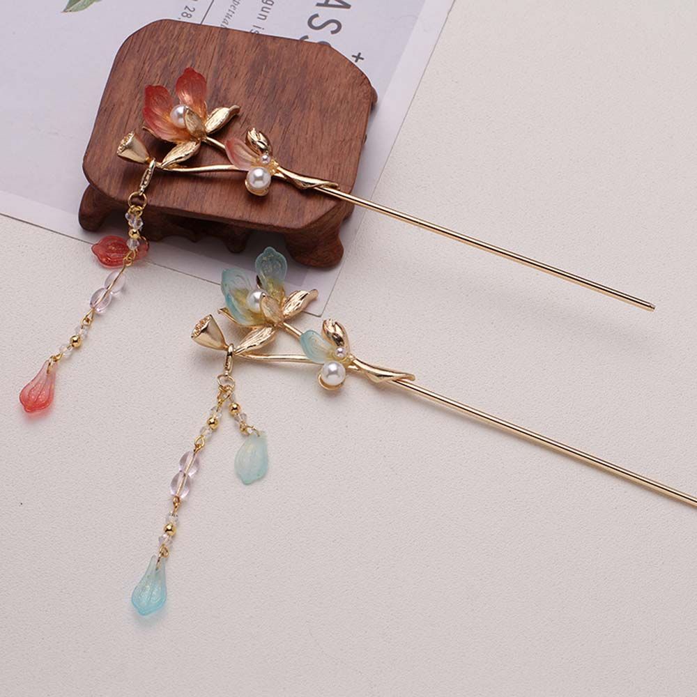 Trâm cài tóc đính ngọc trai nhân tạo phong cách Trung Hoa cổ điển cho nữ